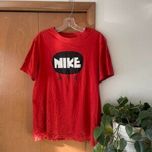 red/orange Nike Air t-shirt